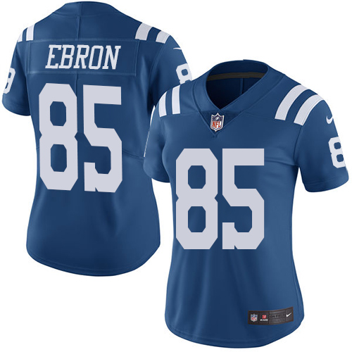 Indianapolis Colts #85 Limited Eric Ebron Royal Blue Nike NFL Women Rush Vapor Untouchable jersey->youth nfl jersey->Youth Jersey